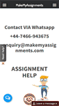 Mobile Screenshot of makemyassignments.com