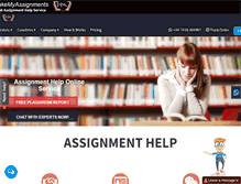 Tablet Screenshot of makemyassignments.com